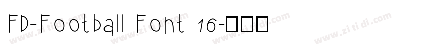 FD-Football Font 16字体转换